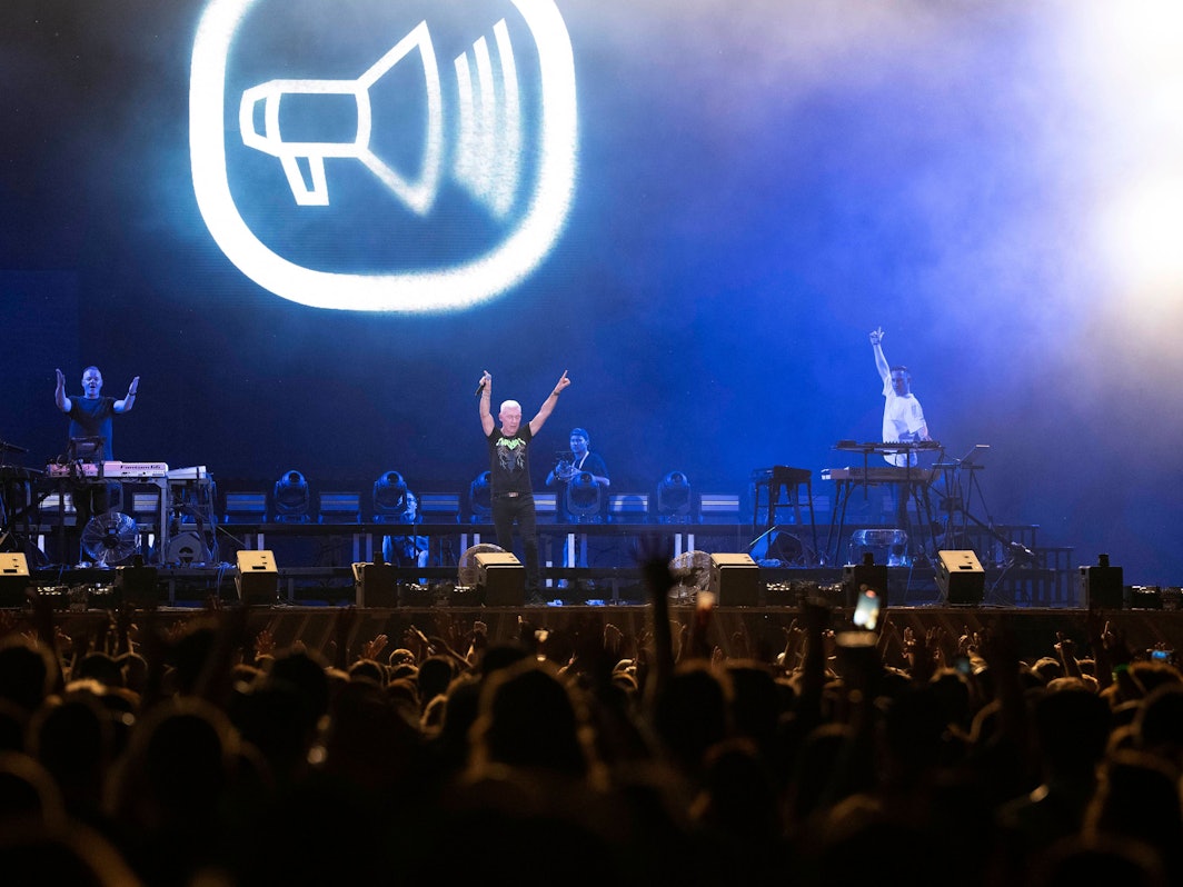 Scooter kommt nach Köln. Hier ist die Band 2025 in Locarno zu sehen.