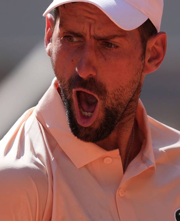 Jubelschrei in Runde zwei: Novak Djokovic.