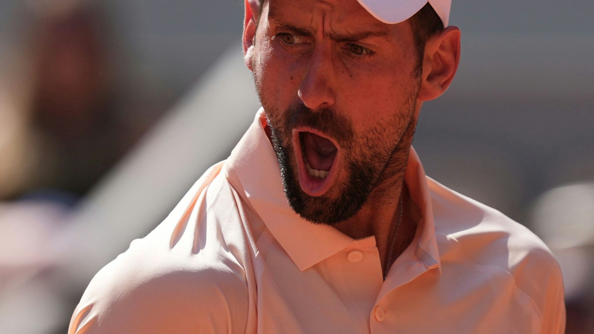 Jubelschrei in Runde zwei: Novak Djokovic.