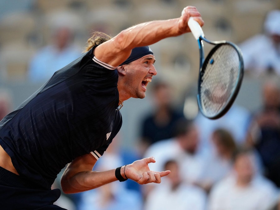 Auf seinen Aufschlag war mal wieder Verlass: Alexander Zverev.