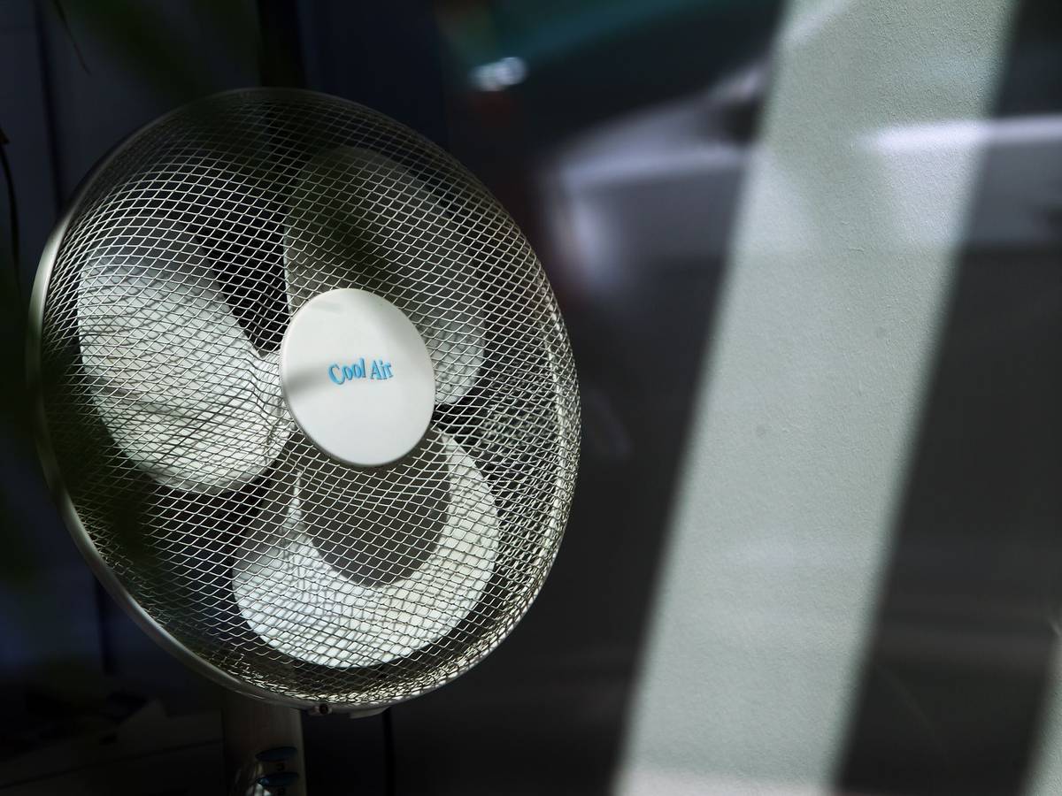 Ventilator am Arbeitsplatz