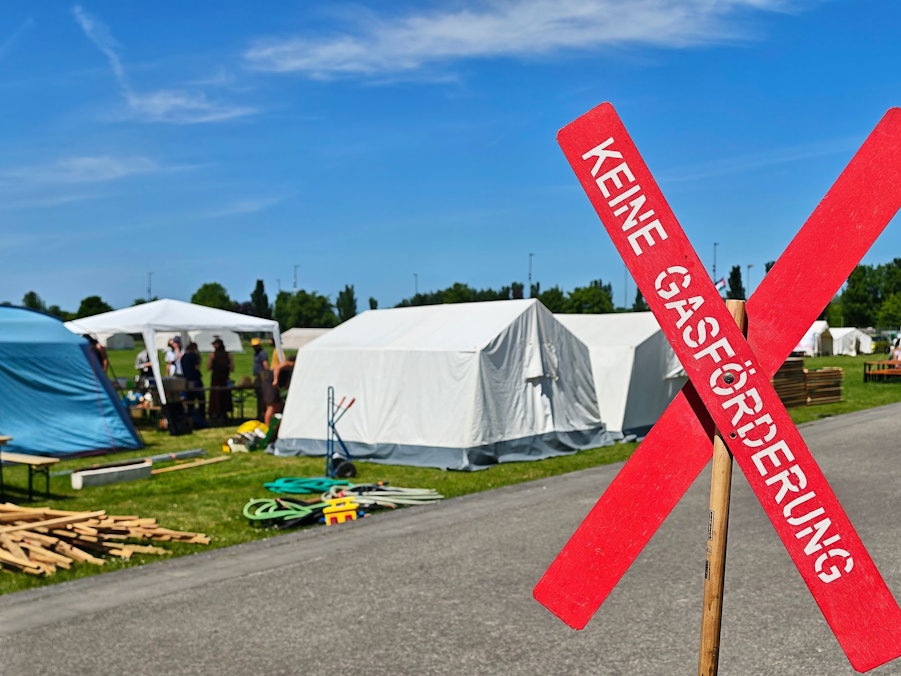 Klimacamp gegen Ausbau von Gaskraftwerken in Hamm