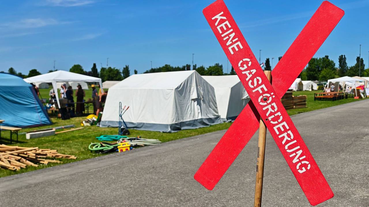 Klimacamp gegen Ausbau von Gaskraftwerken in Hamm