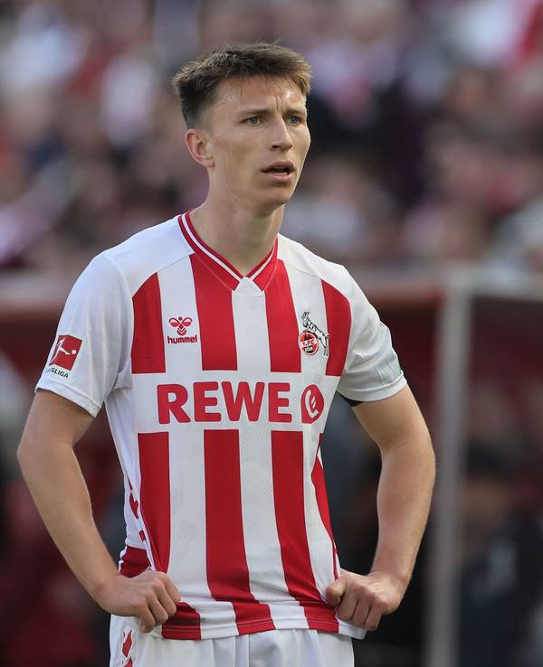 Linksverteidiger Kristoffer Lund im Trikot des 1. FC Köln