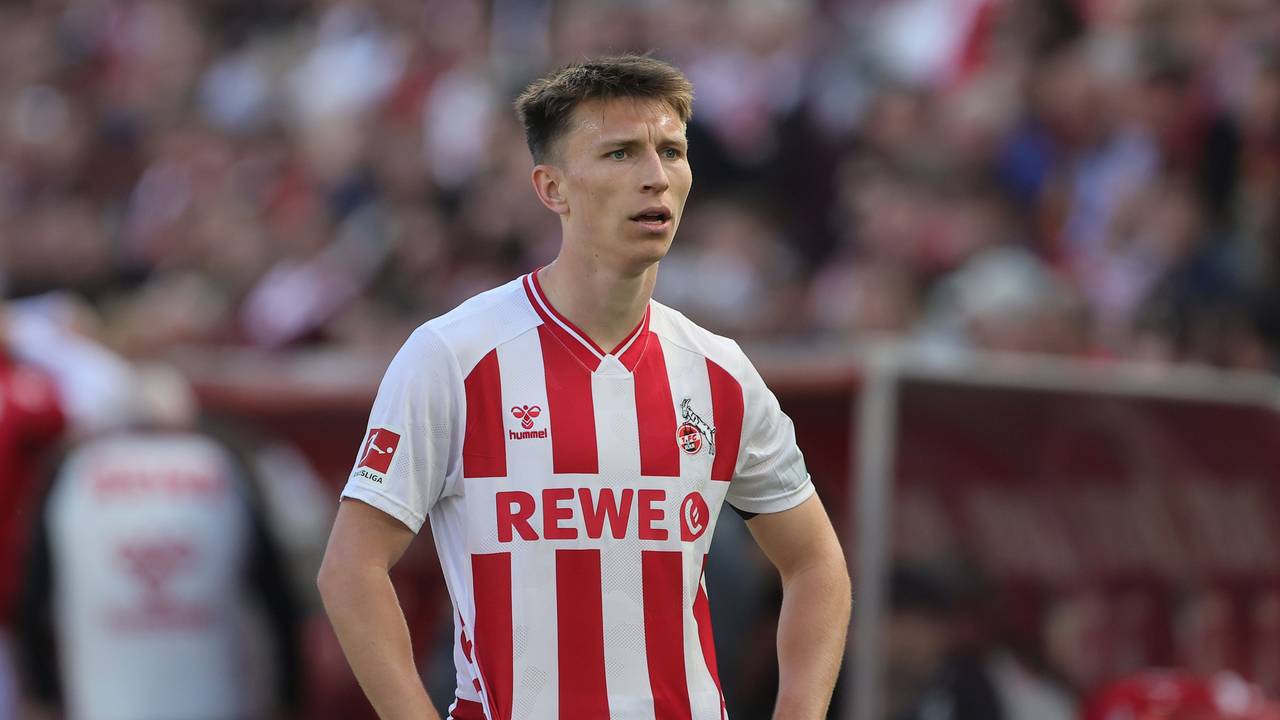 Linksverteidiger Kristoffer Lund im Trikot des 1. FC Köln
