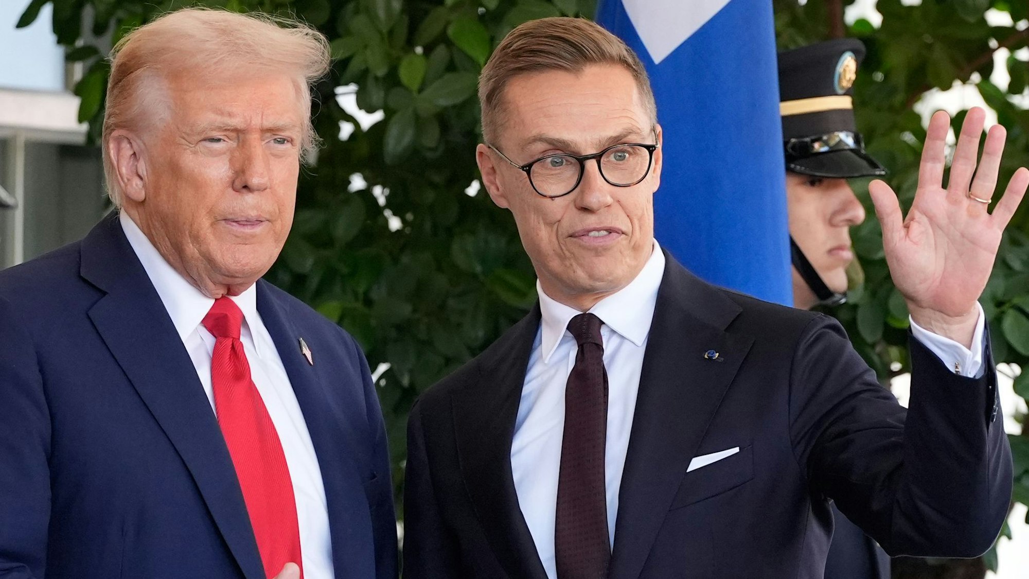 US-Präsident Trump und der finnische Präsident Stubb