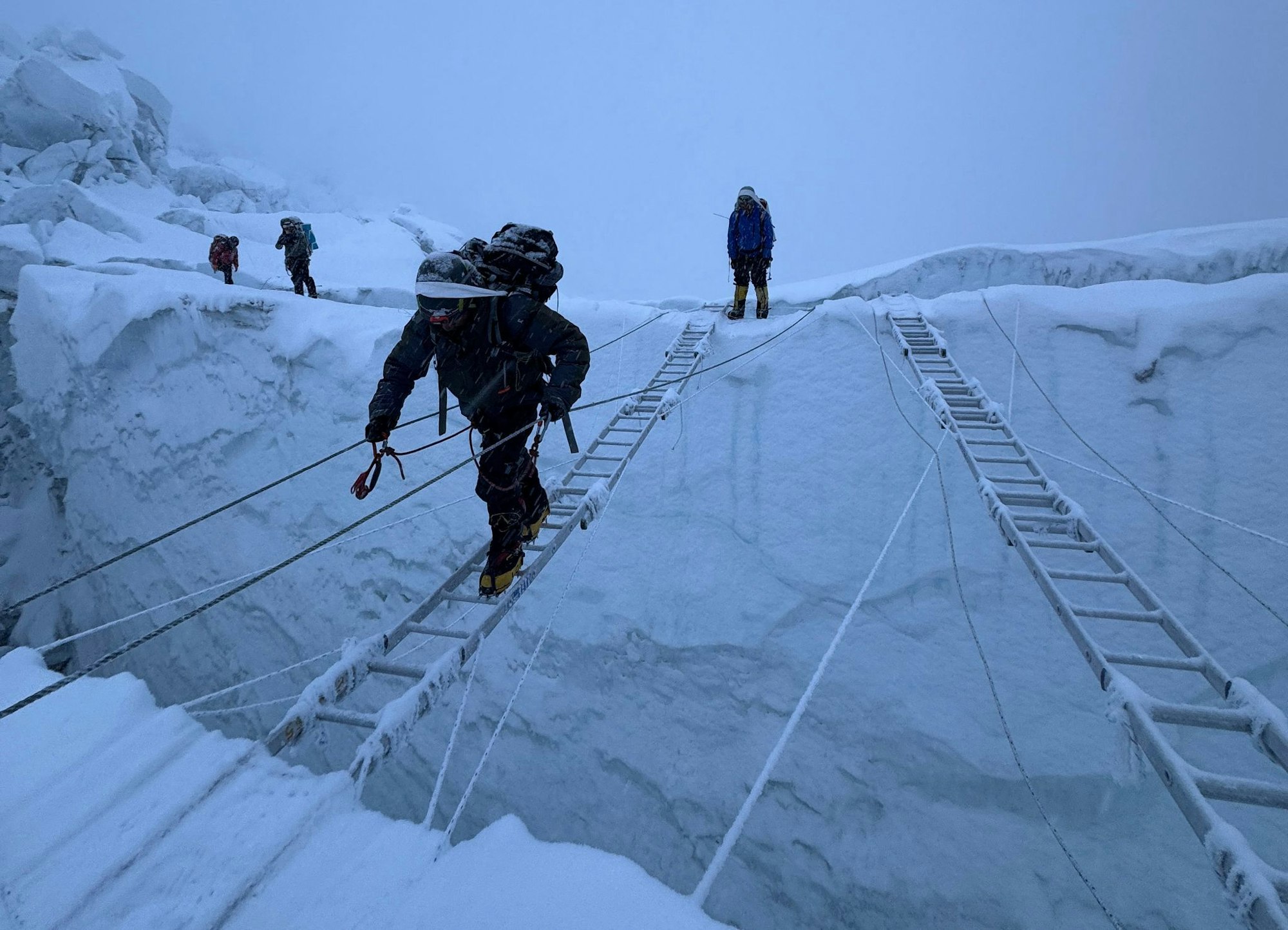 Bergsteiger am Mount Everest