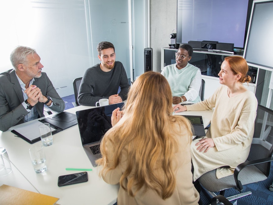 Arbeitskollegen in einem Meeting