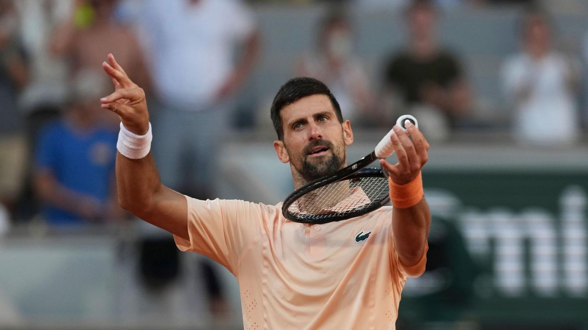 Hat in Paris sichtlich gute Laune: Novak Djokovic.