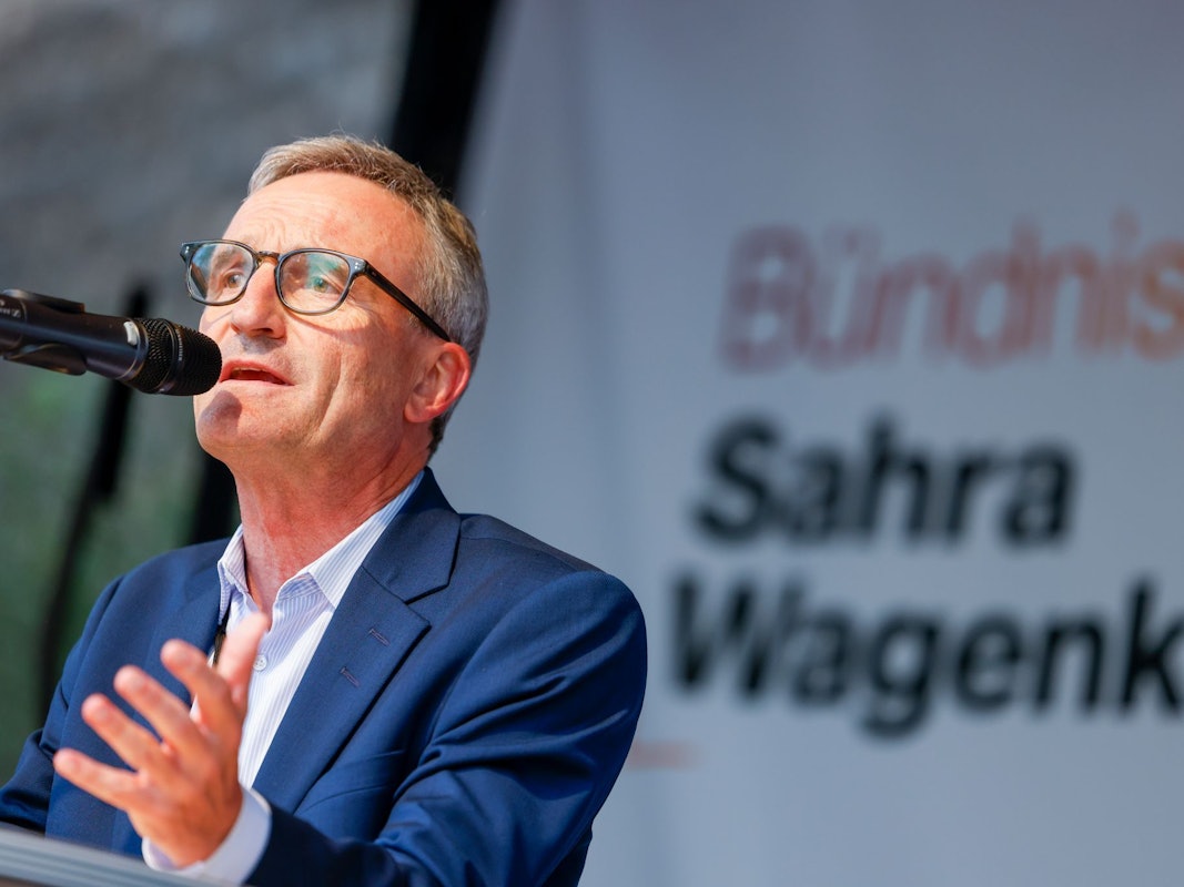 Thomas Geisel im Wahlkampf für das BSW