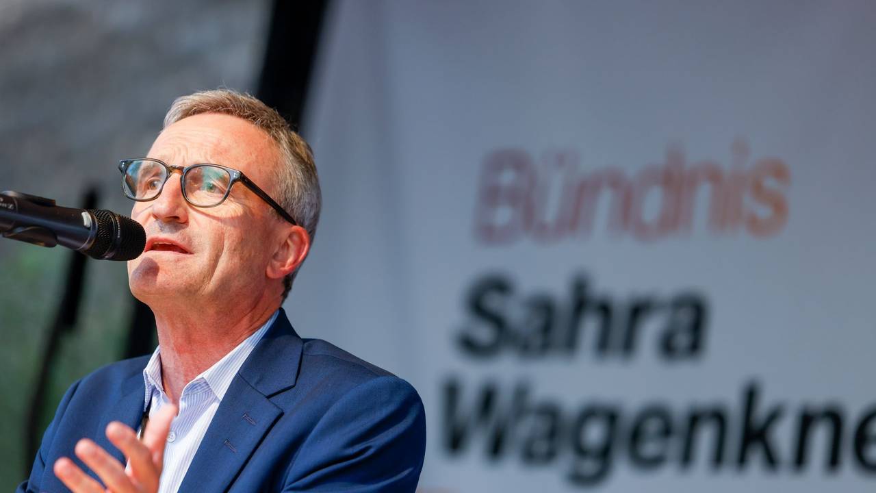 Thomas Geisel im Wahlkampf für das BSW