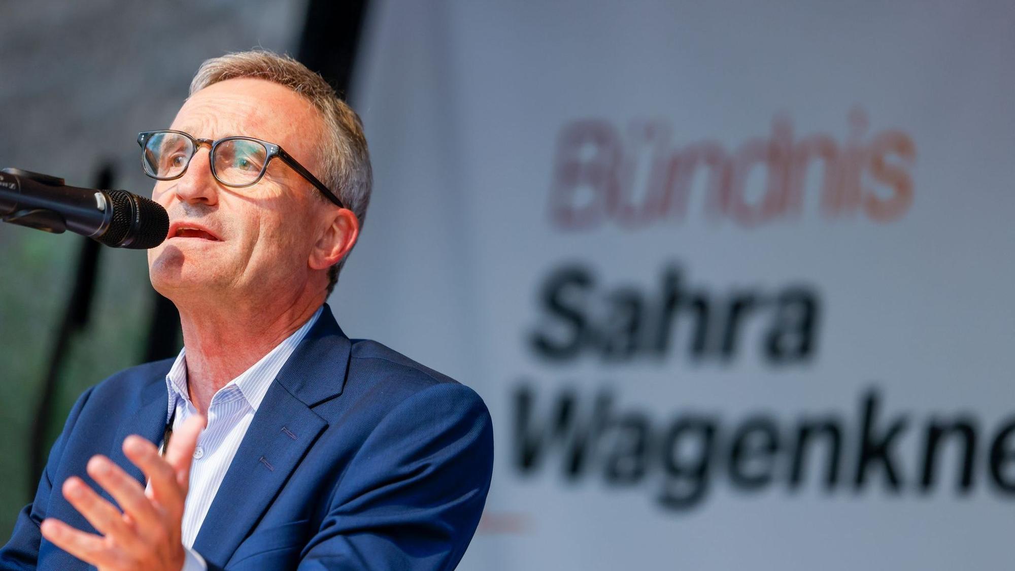 Thomas Geisel im Wahlkampf für das BSW