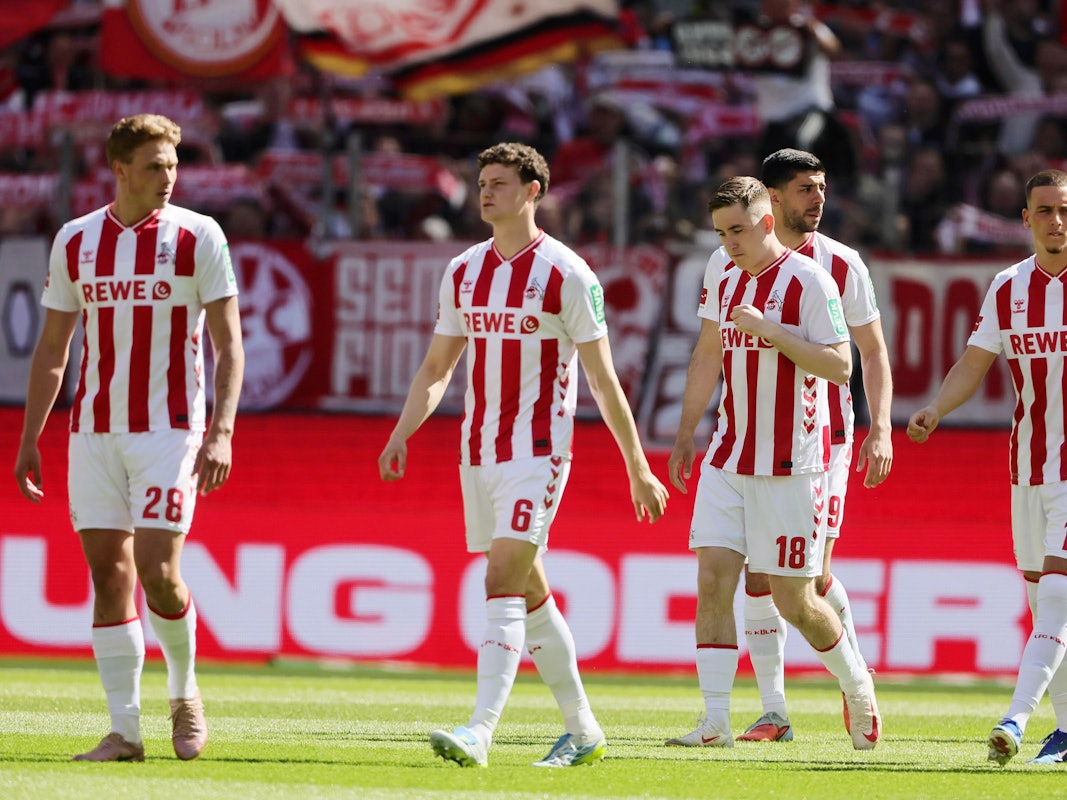 Die Profis des 1. FC Köln auf dem Platz.