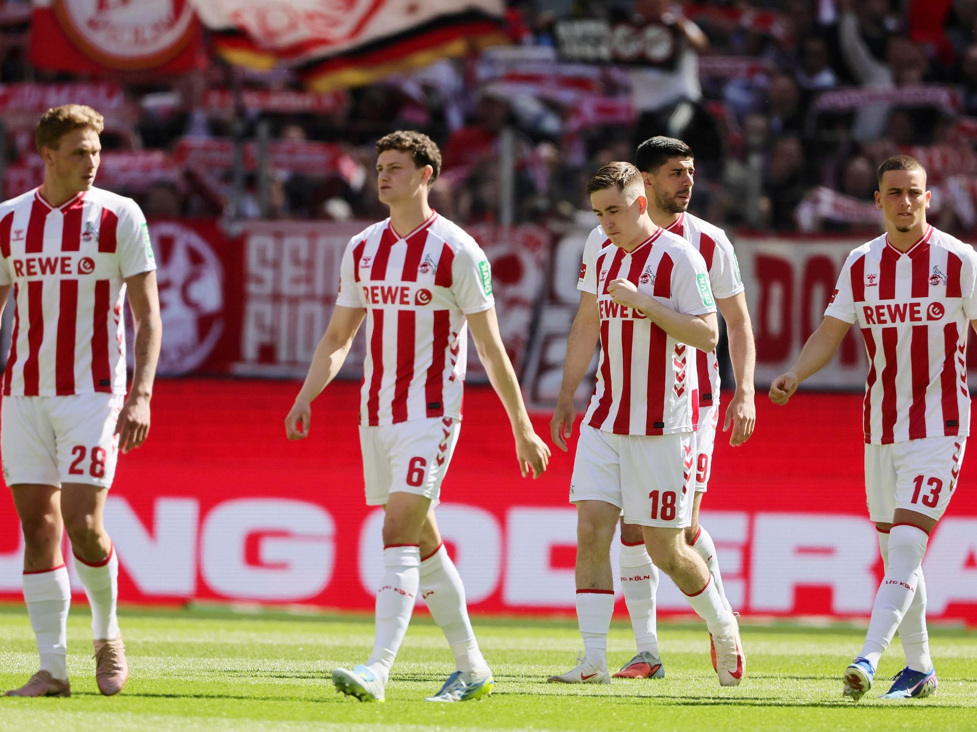 Die Profis des 1. FC Köln auf dem Platz.