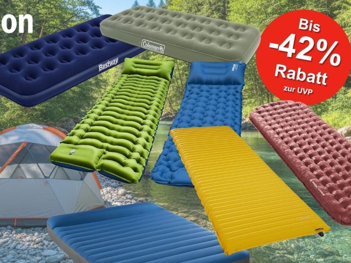 Die besten Deals auf Camping-Luftmatratzen und Isomatten jetzt im Amazon  Sale: Bis zu 42% Rabatt | Express