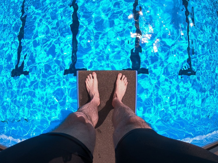 Schwimmen im Freibad