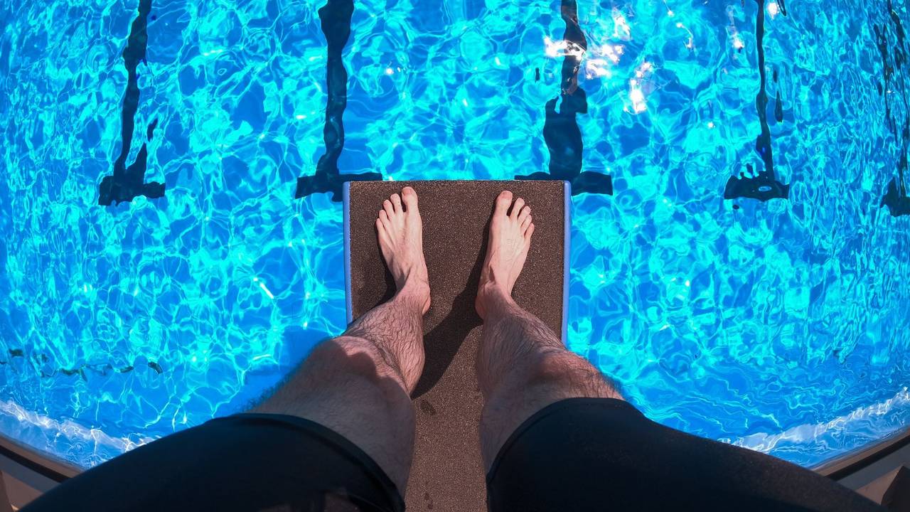 Schwimmen im Freibad