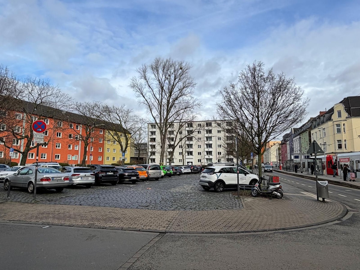 Aktuell sieht der Marktplatz in Zollstock so aus.