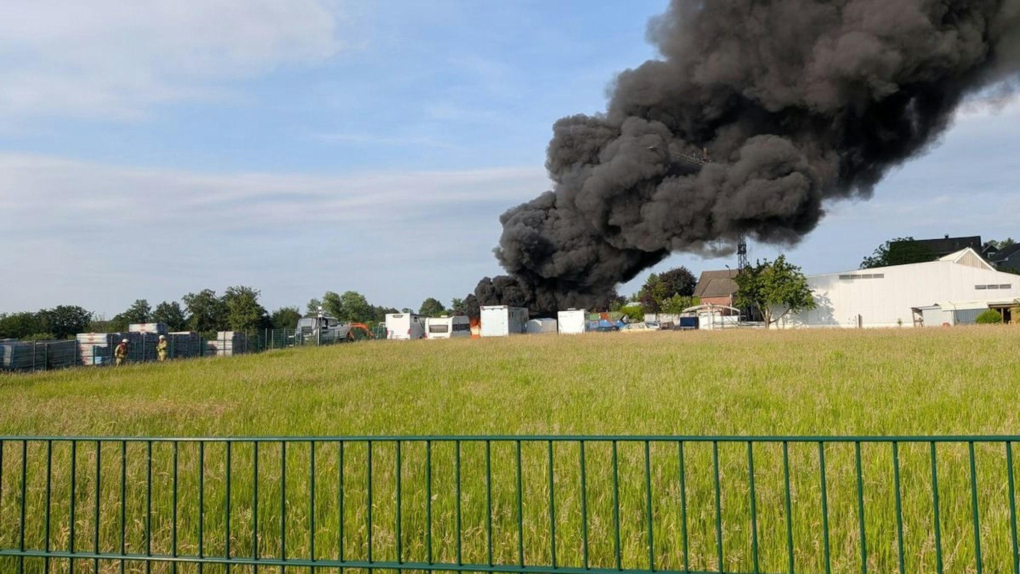 Großbrand in Burscheid am Samstag.