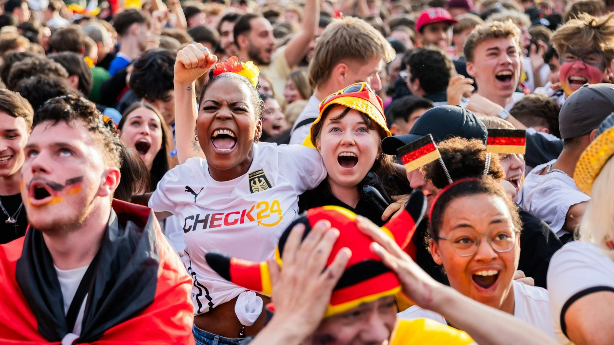 Fußballfans in Berlin