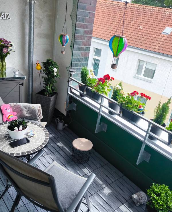 Der Balkon von Chrissi und Max aus Köln-Kalk