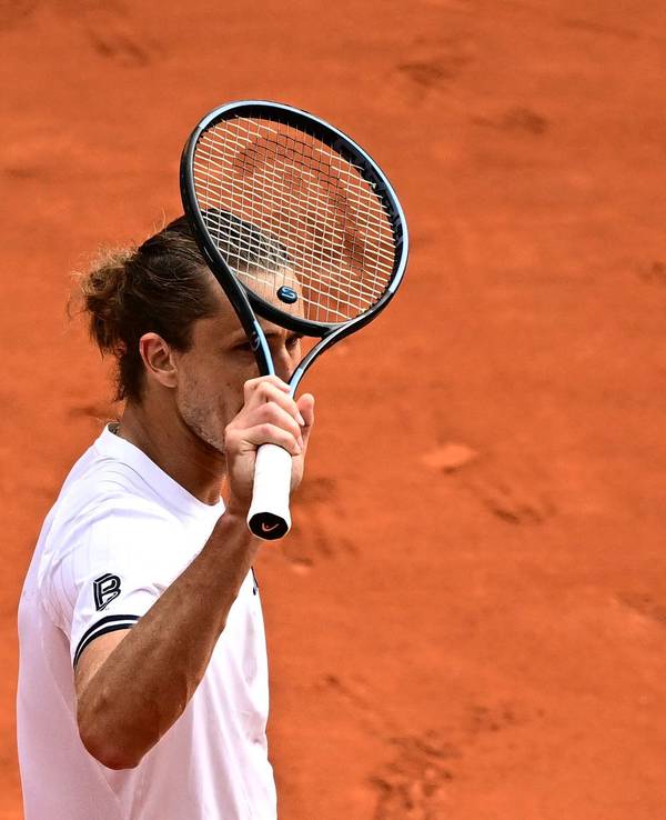 Jubel bei Alexander Zverev bei den French Open.