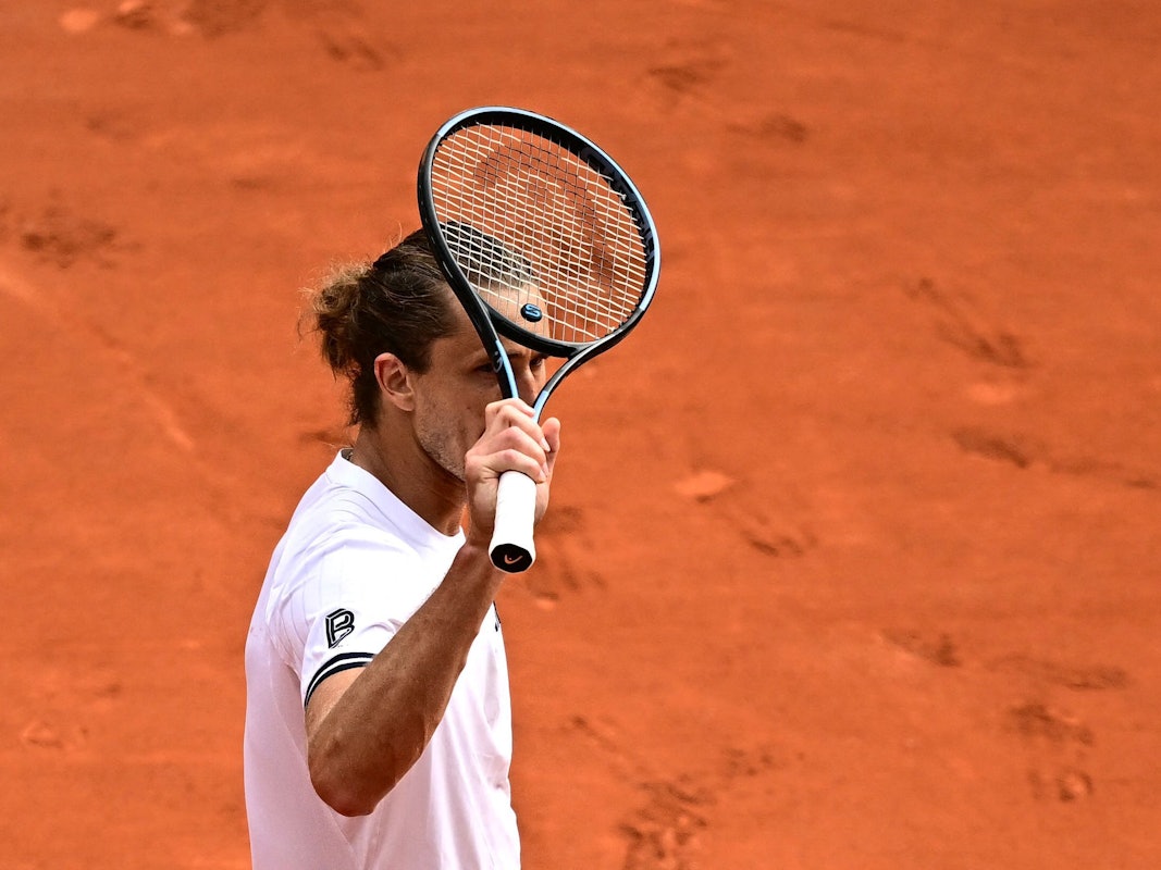 Jubel bei Alexander Zverev bei den French Open.