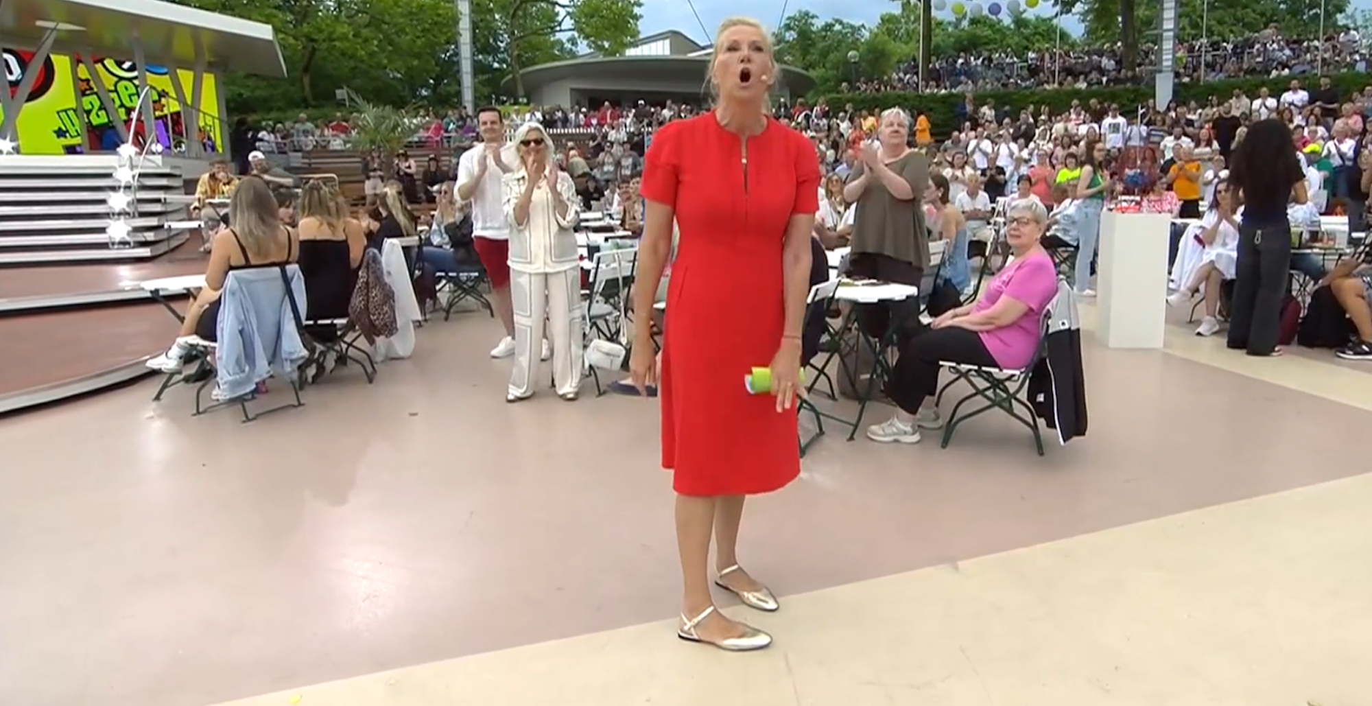 Der Fernsehgarten musste am Sonntag (31. Mai) mit deutlicher Verspätung starten.
