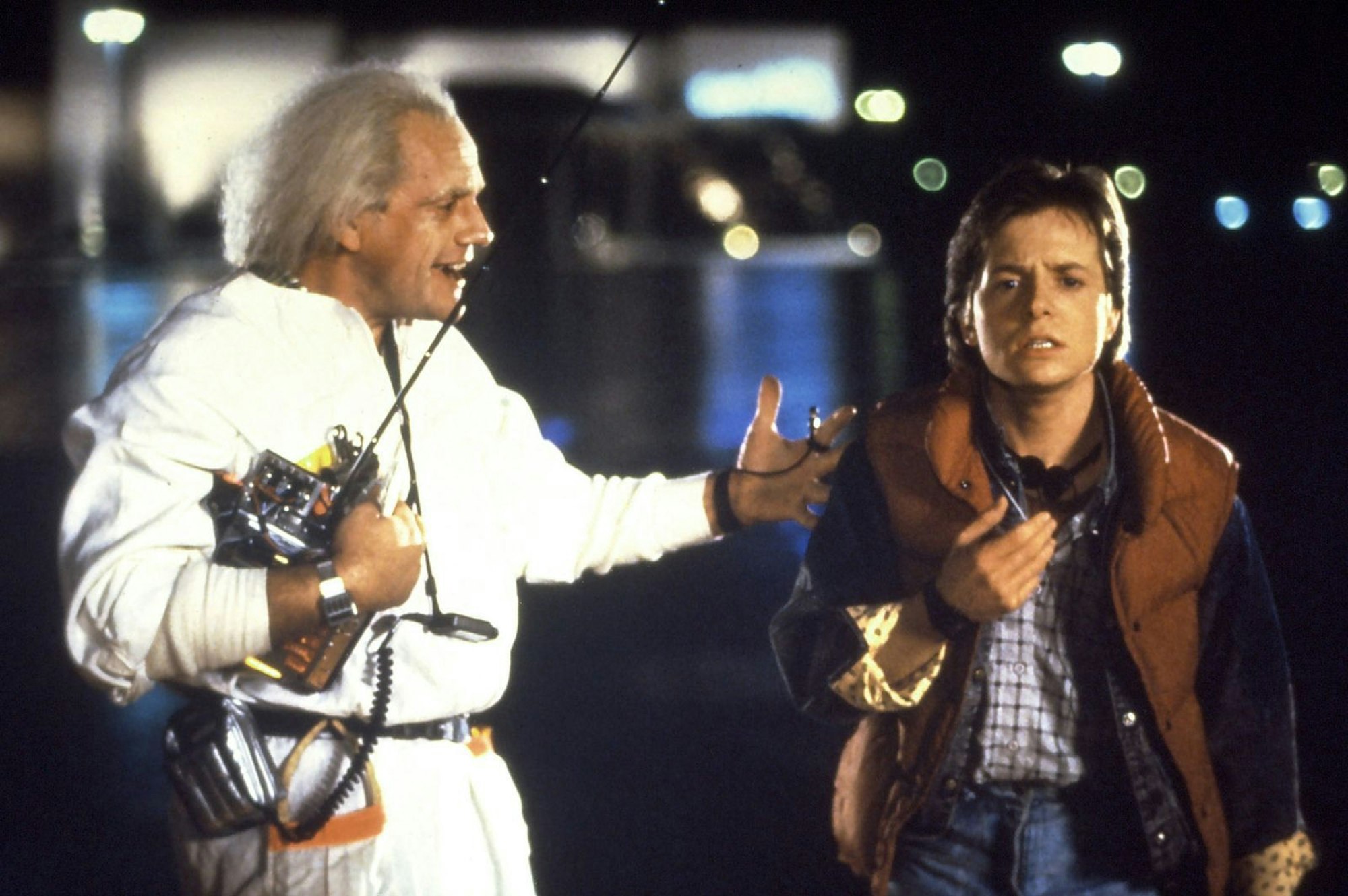 Michael J. Fox (rechts) wurde mit „Zurück in die Zukunft“ endgültig zum Superstar. (Bild: Universal Pictures)