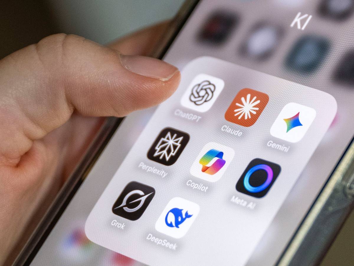 KI-Anwendungen auf einem Smartphone