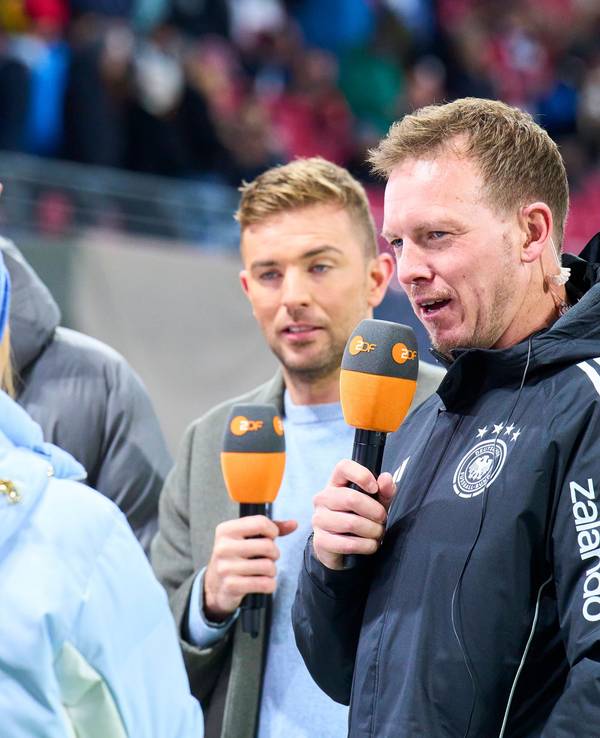Julian Nagelsmann im TV-Interview.