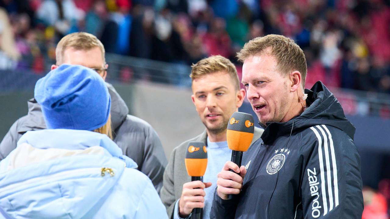Julian Nagelsmann im TV-Interview.