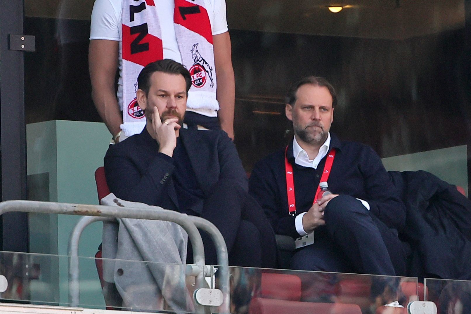 Thomas Kessler und Tim Steidten beim Spiel gegen Bayer Leverkusen.
