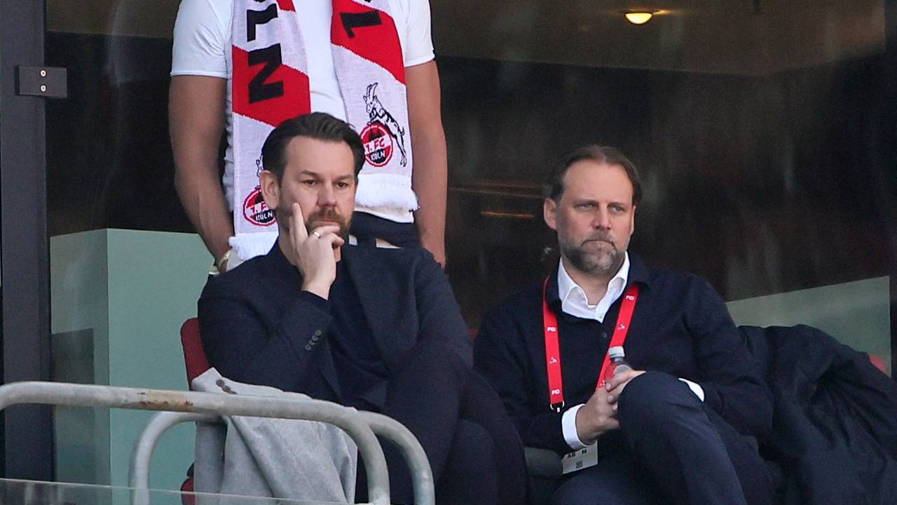 Thomas Kessler und Tim Steidten beim Spiel gegen Bayer Leverkusen.