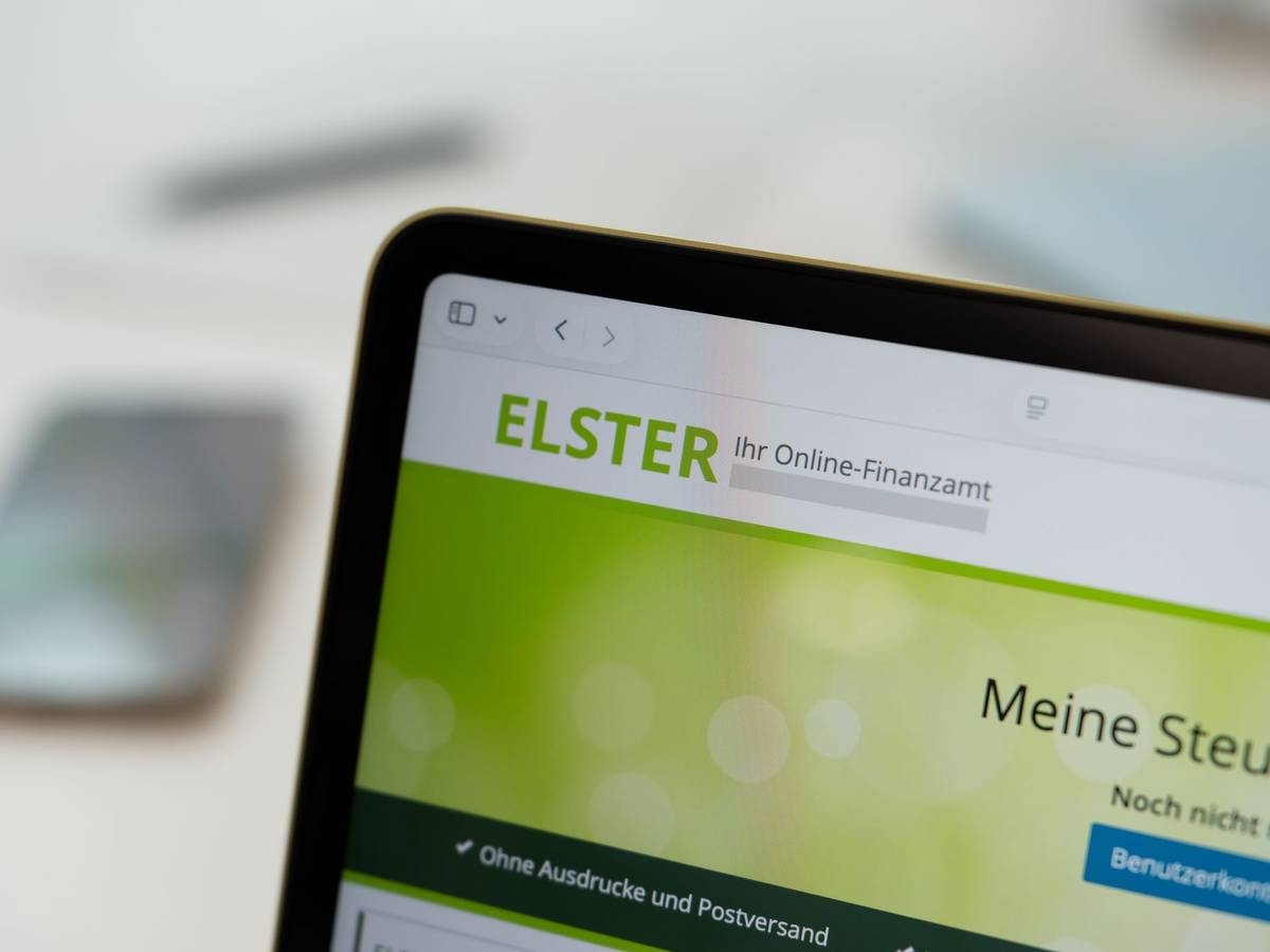 Das Online-Finanzamt «Mein ELSTER» auf einem Laptop