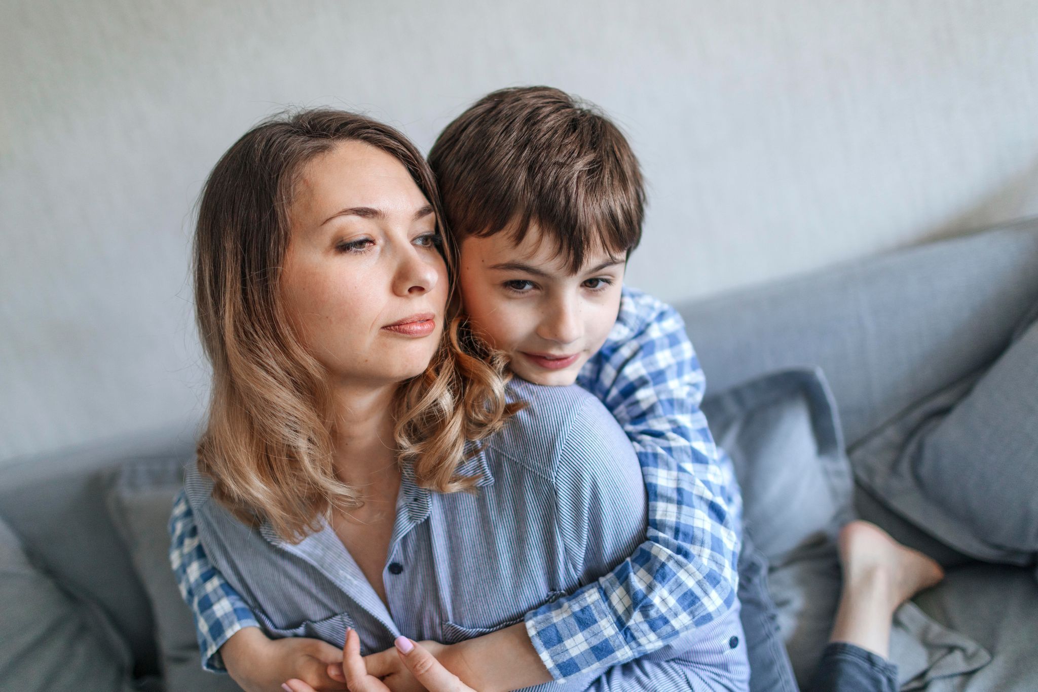 Mutter und Sohn
