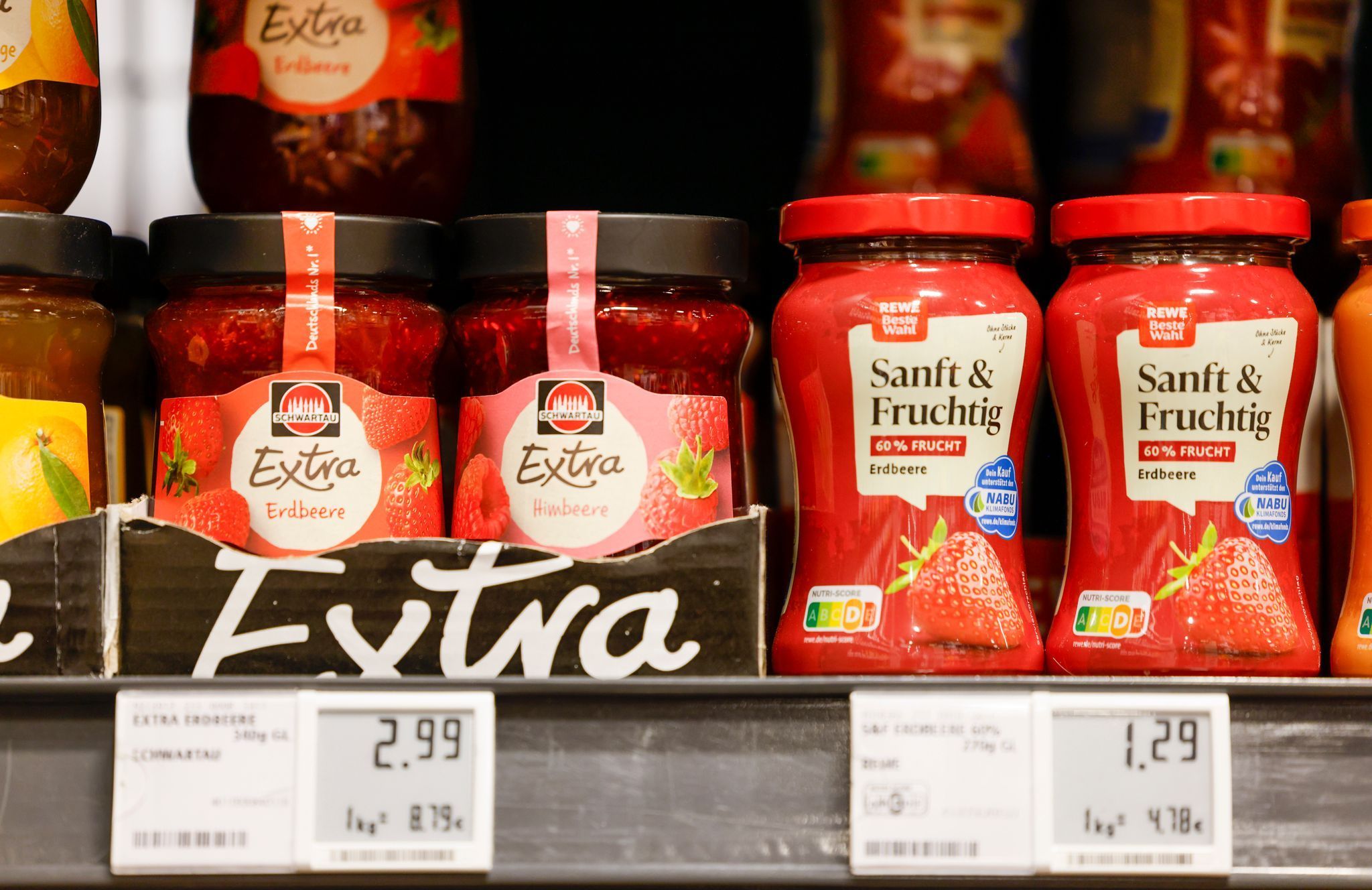 Eigenmarken bei Rewe