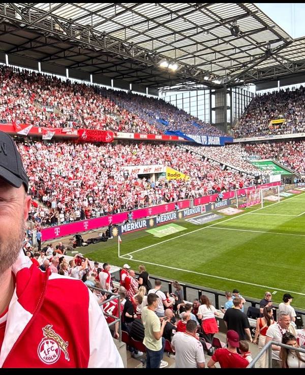 FC-Fan Markus Fischer aus Hürth im Rhein-Energie-Stadion