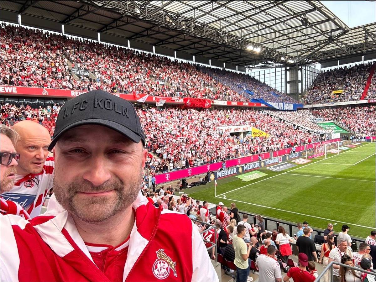 FC-Fan Markus Fischer aus Hürth im Rhein-Energie-Stadion