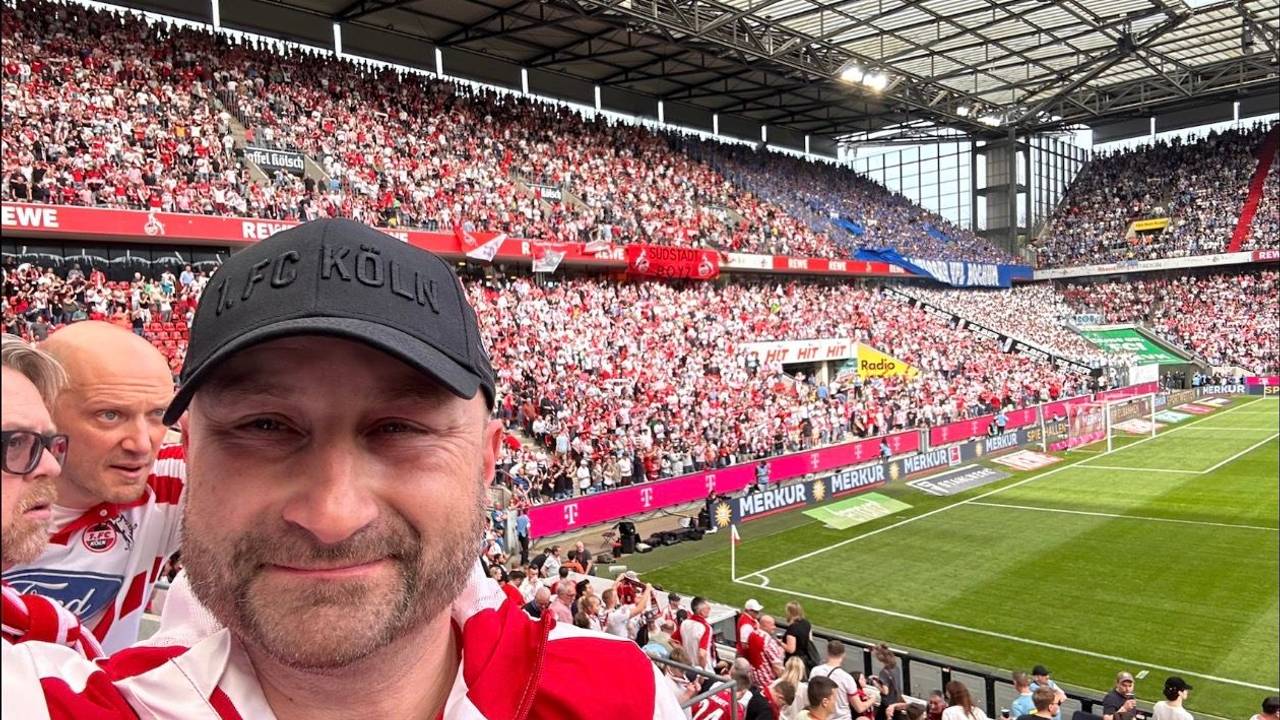 FC-Fan Markus Fischer aus Hürth im Rhein-Energie-Stadion