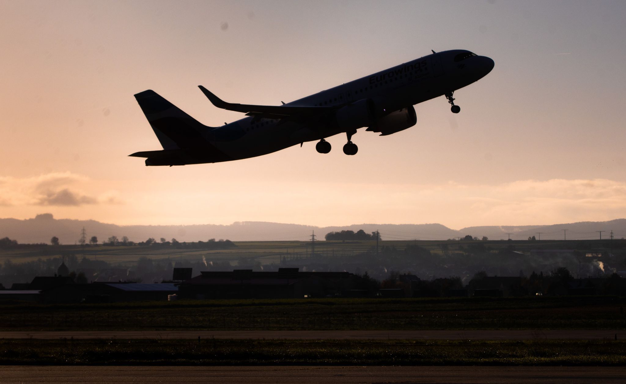 Flugzeug hebt ab