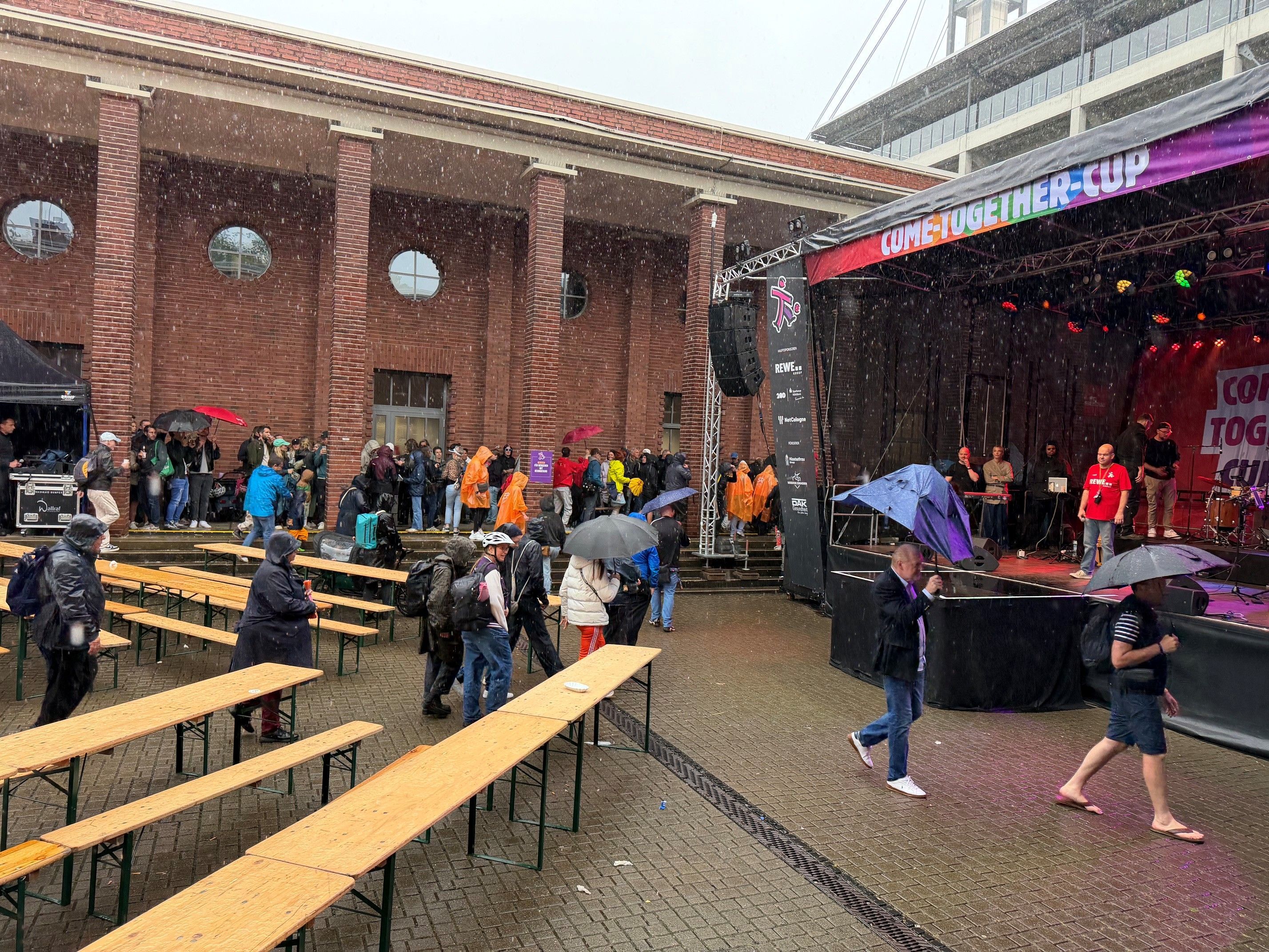Blick auf die Bühne beim Come-Together-Cup.
