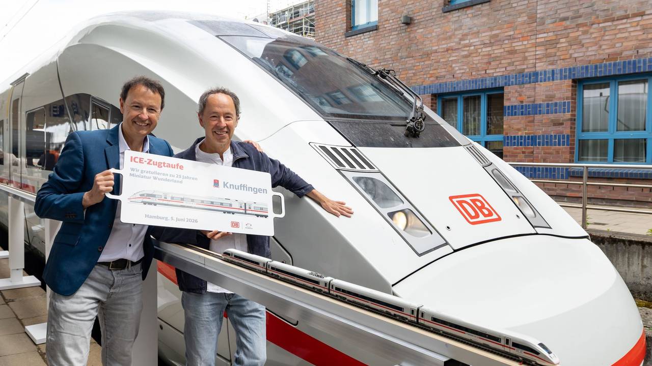 ICE-Taufe: „Knuffingen“ aus dem Miniatur Wunderland