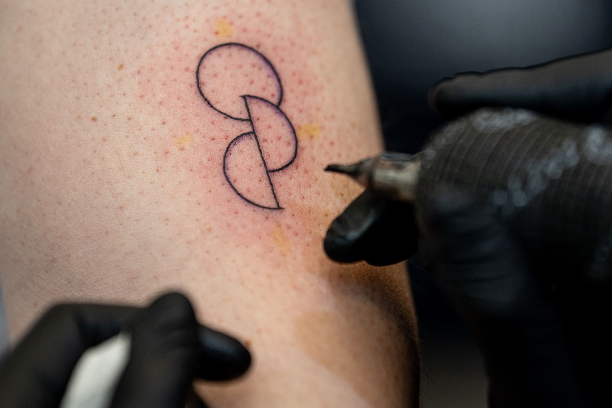 Organspende-Tattoo bei Aktion der Organisation «Junge Helden»