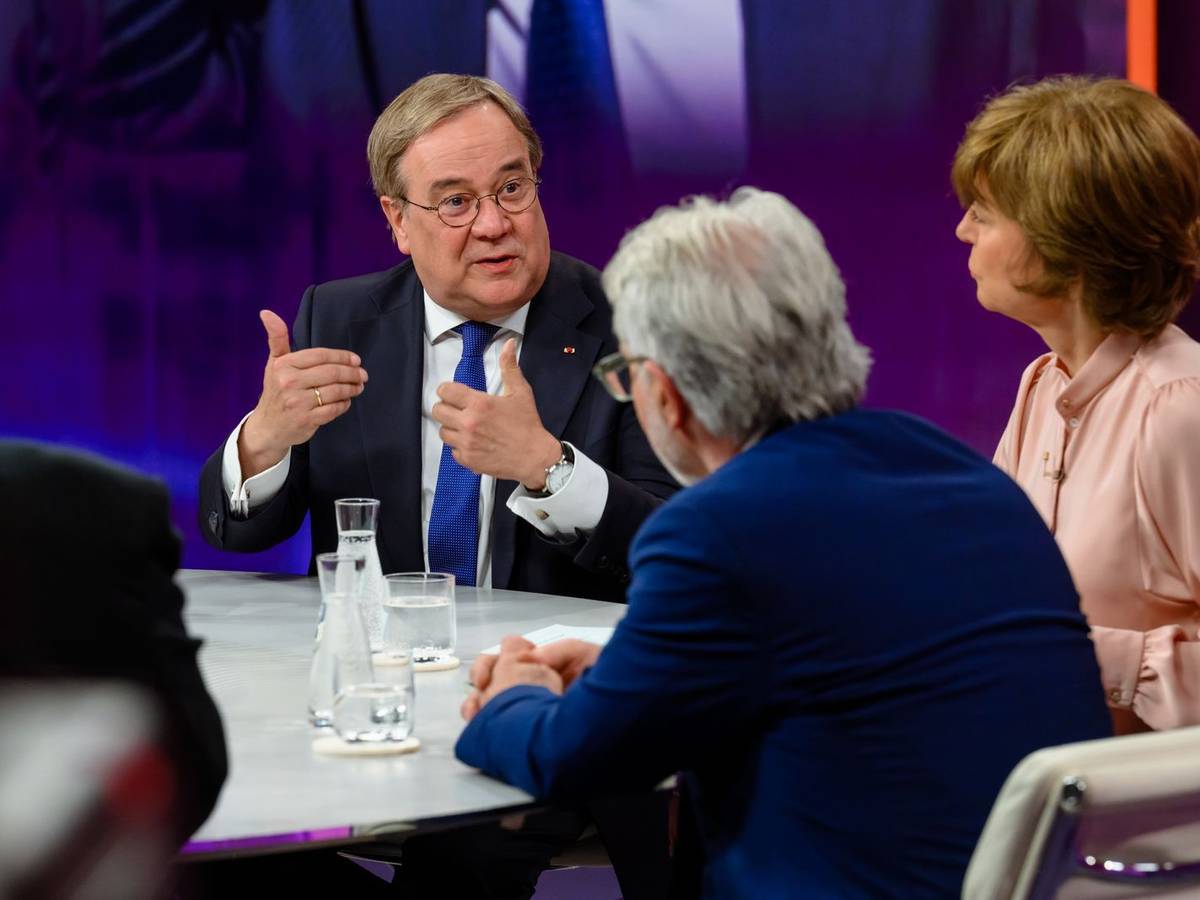 Armin Laschet hält eine EU-Vollmitgliedschaft der Ukraine für keine gute Idee. (Bild: ZDF/Svea Pietschmann)