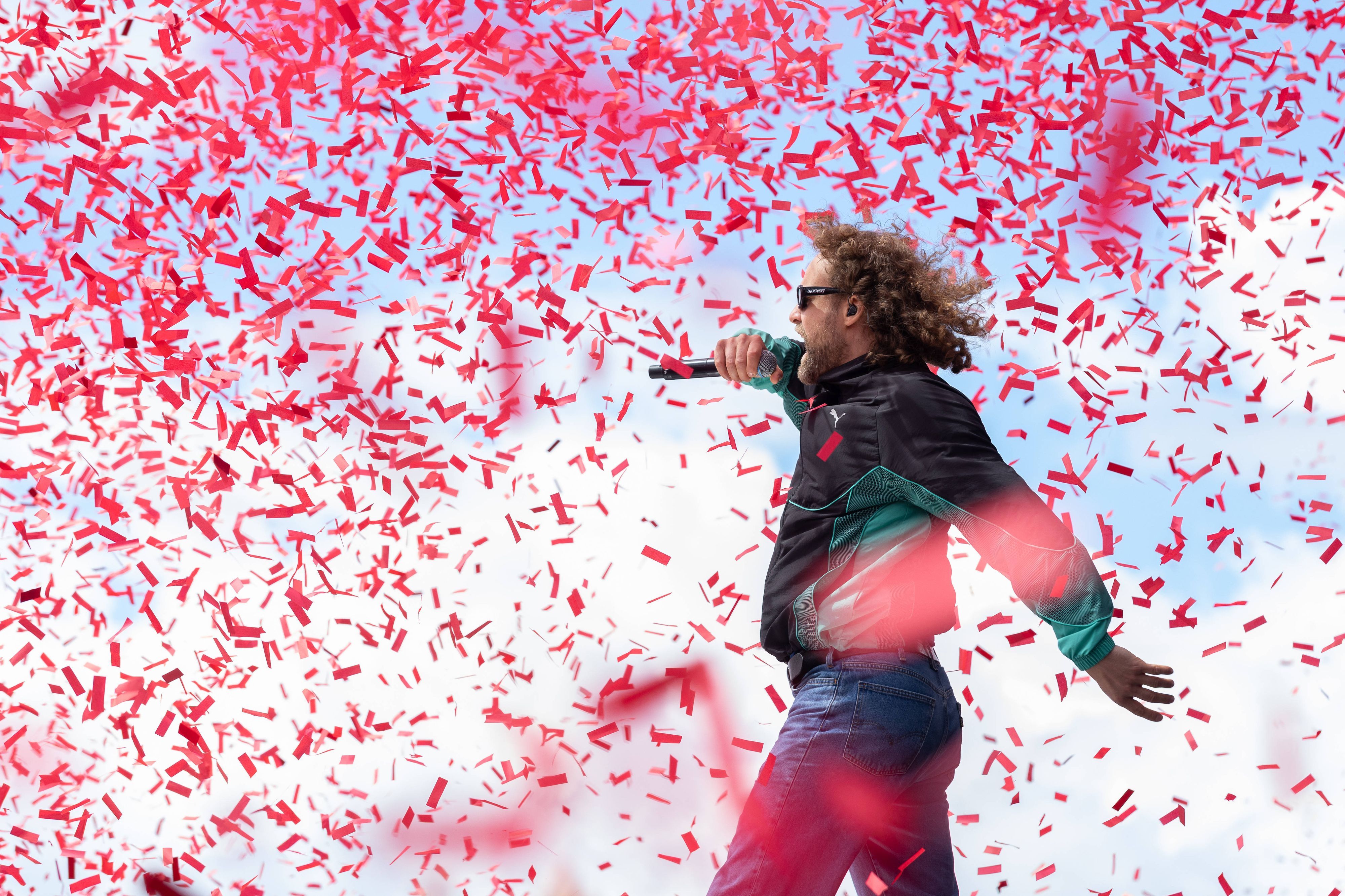 Auftritt von Mehnersmoos auf der Utopia-Stage des Musikfestivals „Rock am Ring“.