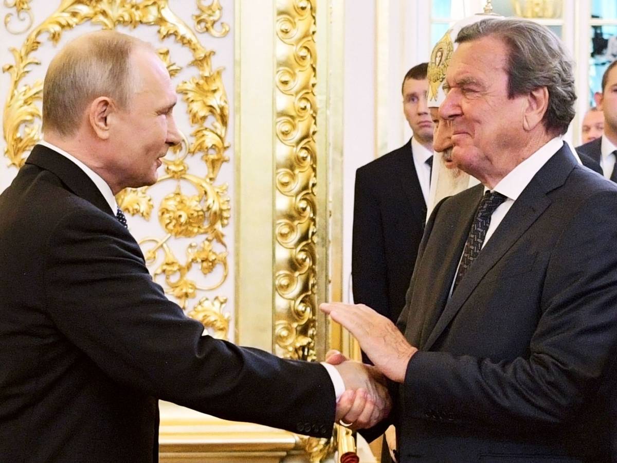 Putin und Schröder