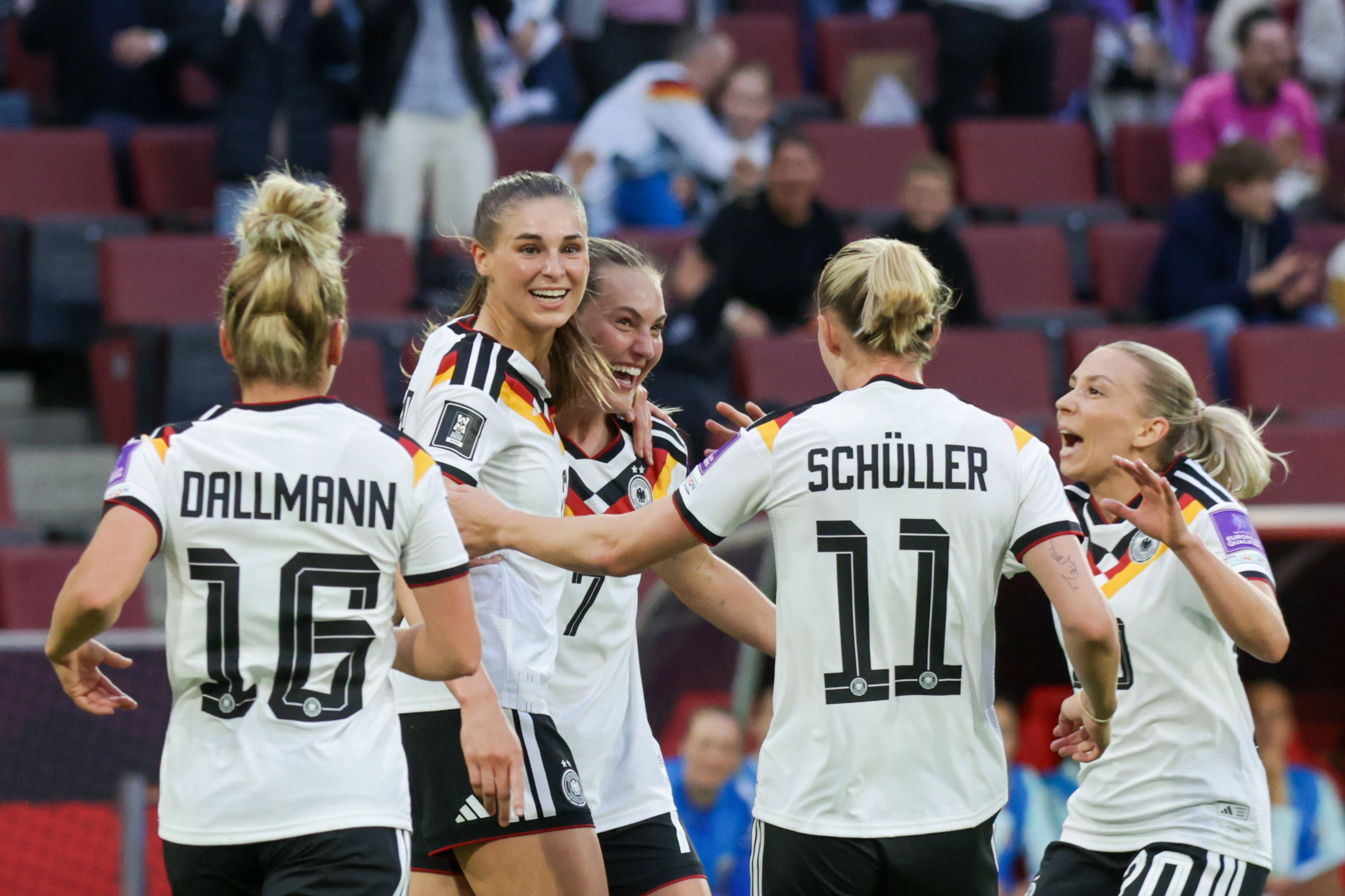Torjubel bei den DFB-Frauen.