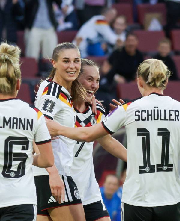 Torjubel bei den DFB-Frauen.