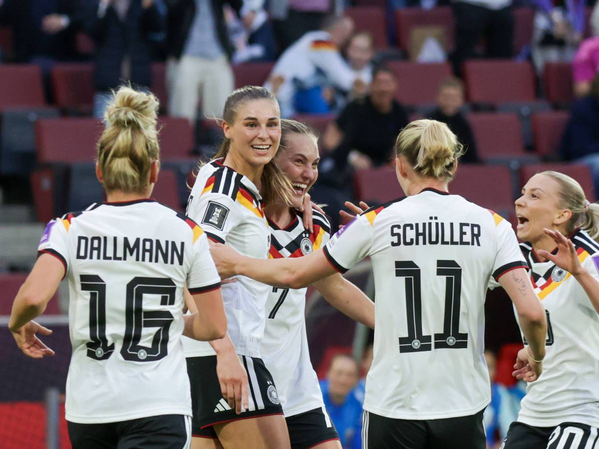 Torjubel bei den DFB-Frauen.